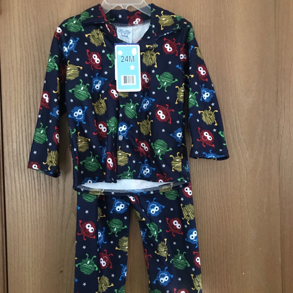 24m boys monster pj